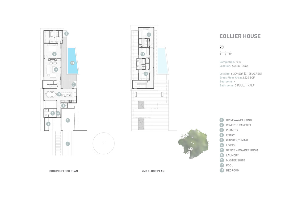 1811 Collier Residence - Floor Plan